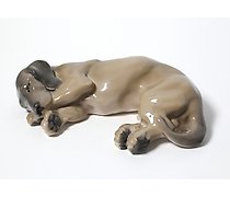 Фарфоровая статуэтка "Такса". Royal Copenhagen