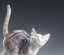 Статуэтка 瓷制猫咪雕像，Dahl-Jensen，20世...