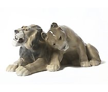 Статуэтка Porcelain figurine "Lion…