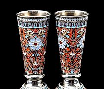 Статуэтка "Silver goblet with enam…