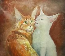 buy The translation of "Любовь кошек" into English is "The love of cats."