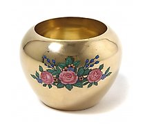 Статуэтка 银制玫瑰盐罐。俄罗斯，奥夫奇尼科夫，1908...