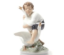 Статуэтка 鹅的劫匪。丹麦，哥本哈根，皇家哥本哈根