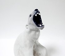 Статуэтка 白色北极熊。丹麦，哥本哈根，皇家哥本哈根，1...