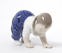 Статуэтка 爬行的婴儿。丹麦，哥本哈根，皇家哥本哈根。