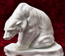 buy Porcelain figurine "White Bear on an Ice Floe," factory NEREND (ХЕРЕНД).