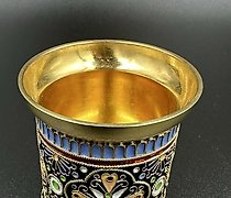 buy Cup. Silver, gilding, enamel. Russian Empire (Russia), Khibnikov, 1877.