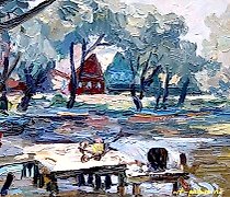 Статуэтка На реке