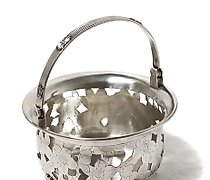 Статуэтка Silver pierced vase with…