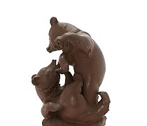 Статуэтка 陶瓷雕像“熊的夫妻”。德国，梅森。高度-19...