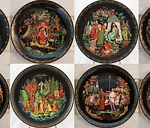 Статуэтка 帕列赫盘子 1988 “俄罗斯童话”