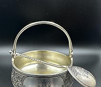 buy Silver vase with blackened decoration, Semenov. Russia, 1908 - 1917.