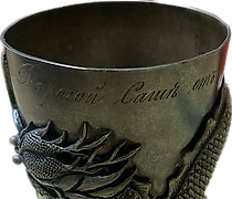 Статуэтка 奖杯杯或小银杯，手工制作。中国。19世纪。