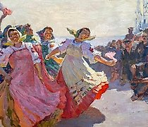 купить Концерт на стройке. (эскиз)