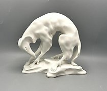 Статуэтка 狗的雕像 德国，KPM，库尔特·拉德克