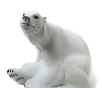 Статуэтка 瓷制雕像 “白熊”。Bing Grondah...