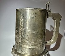 Статуэтка 展示性杯子，莫斯科风景，银制，5号艺术工坊