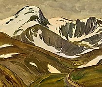 Статуэтка Первый снег в горах