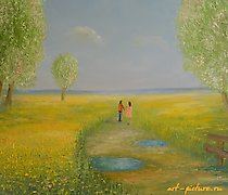 Статуэтка 春天 浪漫 幻想 油画 布面