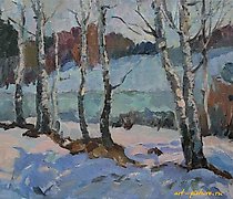 Статуэтка Blue March. Canvas, oil.…