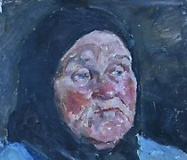 buy Study for the painting "Conversation" by Hero of Socialist Labor Sharikov. Cardboard, oil, 45 x 33 cm.