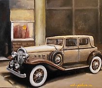 Статуэтка 别克 1932 年 油画，画布