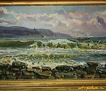 Статуэтка 海浪汹涌，油画