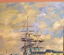 Статуэтка "Romance" Oil on canvas