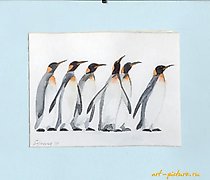 Статуэтка "PENGUINS-1 watercolor"