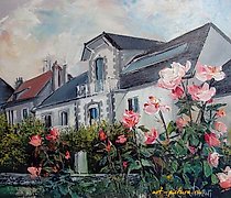 Статуэтка 克劳德的家，丙烯，画布