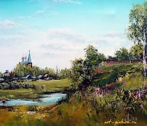 Статуэтка 村庄杜尼利沃 油画，画布