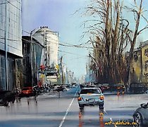 购买 萨马拉 米丘林娜街 丙烯 画布