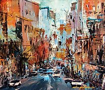 Статуэтка "Autumn in the city: acr…