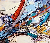 Статуэтка 重新格式化油画布