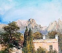 Статуэтка 艾维特里景观 油画，画布