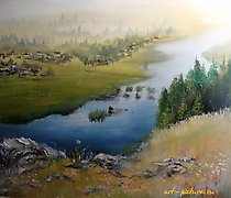 Статуэтка 早晨在楚苏瓦，油画，画布