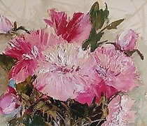 Статуэтка 牡丹 丙烯画，画布