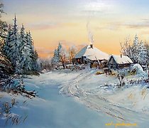 Статуэтка The translation of "Зимо…