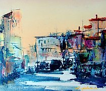 Статуэтка 城市 G 亚克力，画布