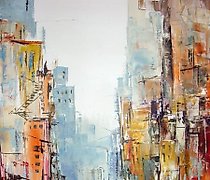 Статуэтка 城市N 丙烯，画布