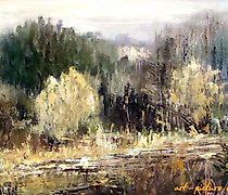 Статуэтка 春天的心情 油画，画布