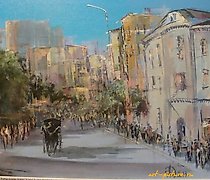 Статуэтка 城市大道 亚克力，画布