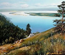 Статуэтка 射线山 油画，画布