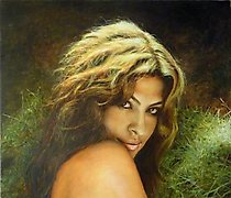Статуэтка "Italian woman, oil on c…