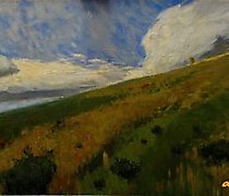 Статуэтка "Wind (Canvas, Oil)."