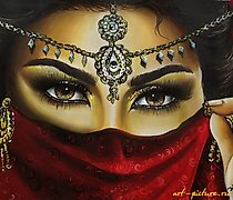 Статуэтка "1001夜" 丙烯，水彩纸