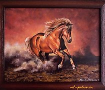 Статуэтка "Жребец" 丙烯，MDF