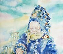 купить Картинки на песке акварель, бумага 