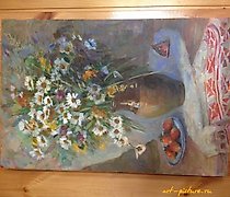 购买 花束 油画，画布