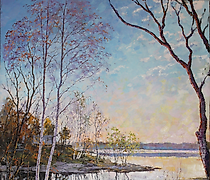 购买 秋天的快乐 油画，画布